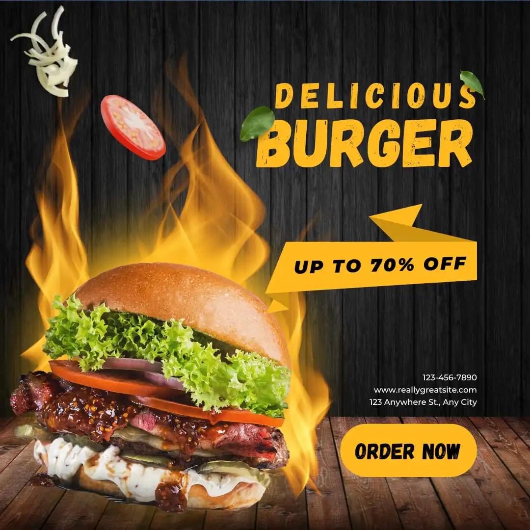 Pizza Restaurant Marketing Visual by Hammad Ahmed